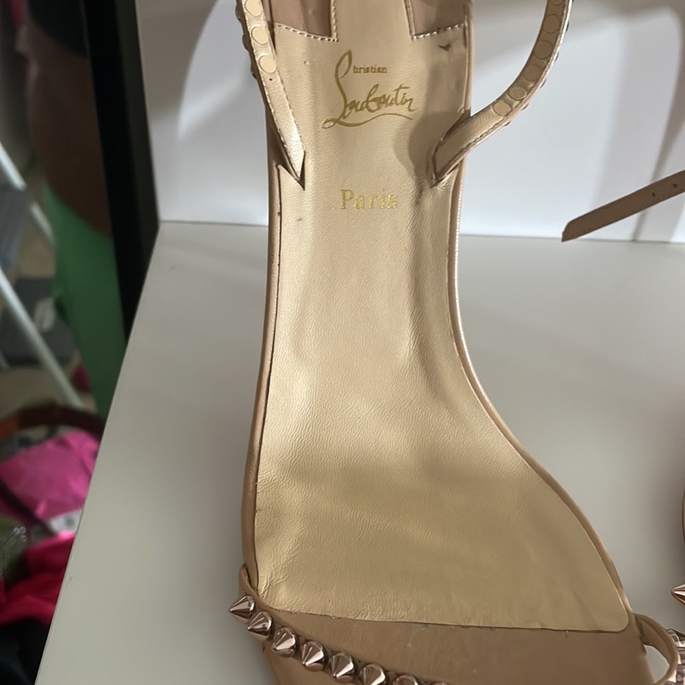 Christian Louboutin So Me 100 Nude/Pink Bronze - Picture 3 of 6
